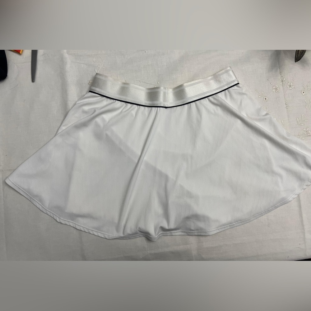 Nike Dri-FIT White Tennis Skort Skirt Shorts Size Large - Picture 2 of 8